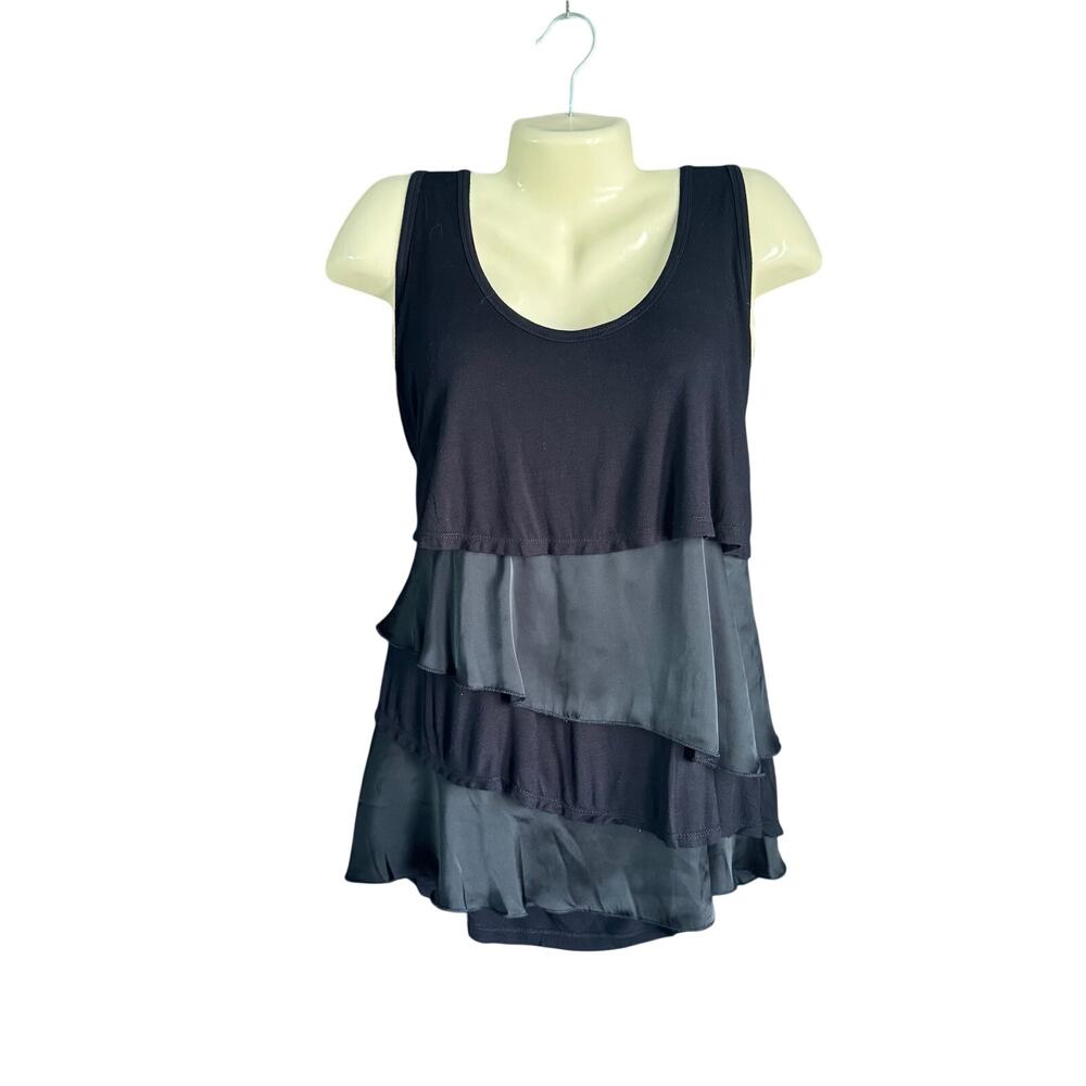Maurice’s Black Tiered Ruffle Tank Top Sleeveless Flowy Women’s XXL